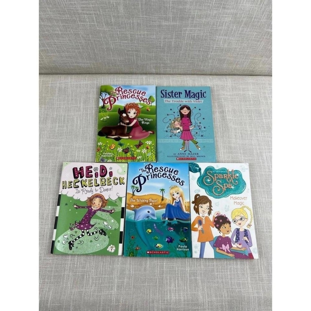 Lot of 5 Children's Books: Rescue Princesses, Sister Magic & More